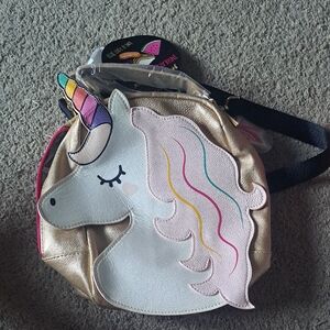 Betsey Johnson Gold and Pink Unicorn Kids Lunchbox